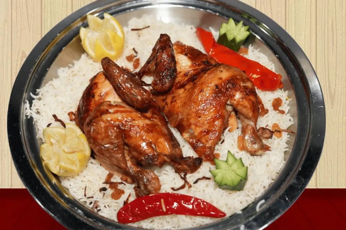 دجاج شواية على الحطب - نصف