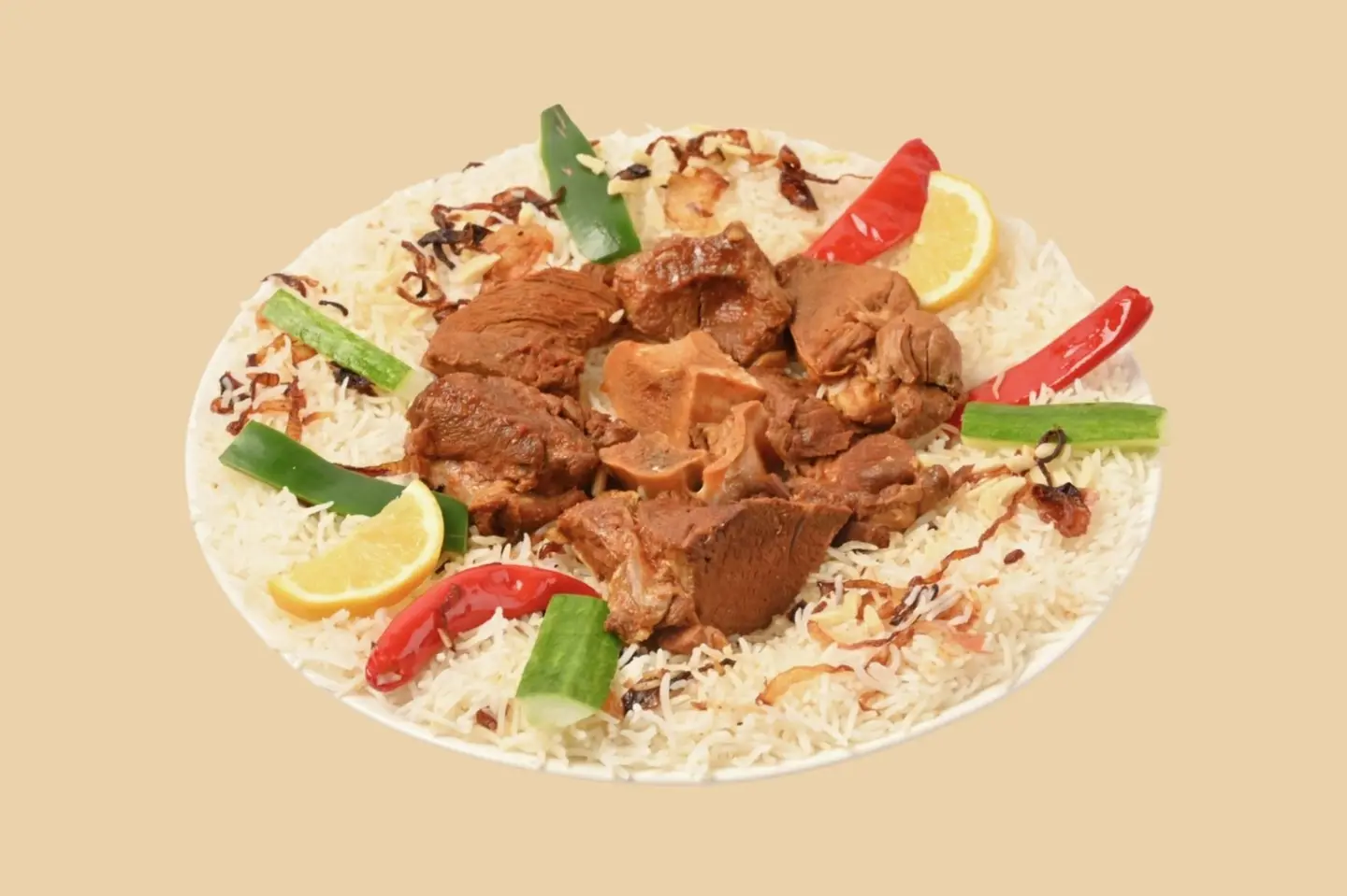 Stuffed Meat - Camel Meat Stew With Traditional Rice