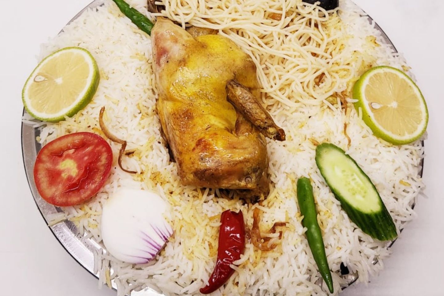 Mandi With Mathlouthah Rice - Whole Chicken