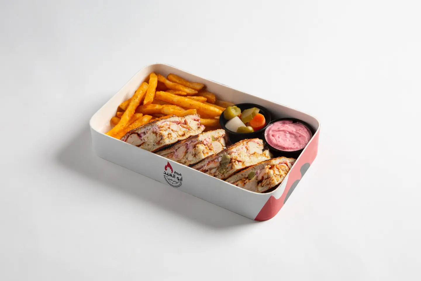 وجبة كعكة ابو العبد - علبه بطاطا كبير او مشروب غازي كبير