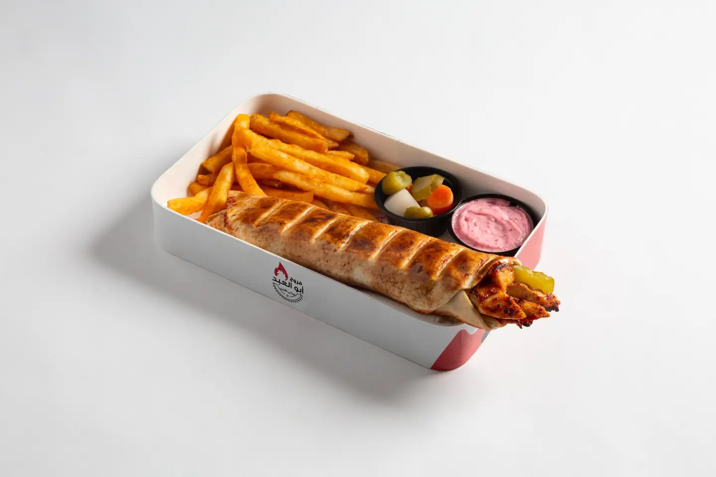 وجبة ابو العبد - علبه بطاطا صغير او مشروب غازي صغير