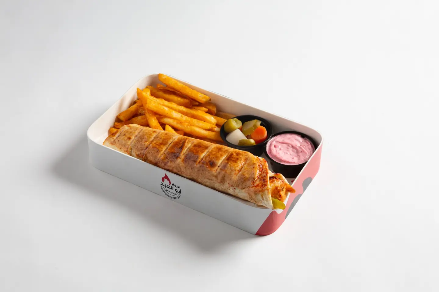 وجبة طاووق - علبه بطاطا كبير او مشروب غازي كبير