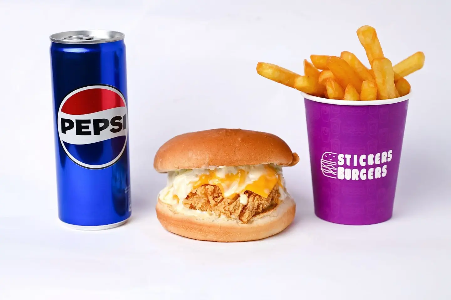 Chicken Burger Meal - Double