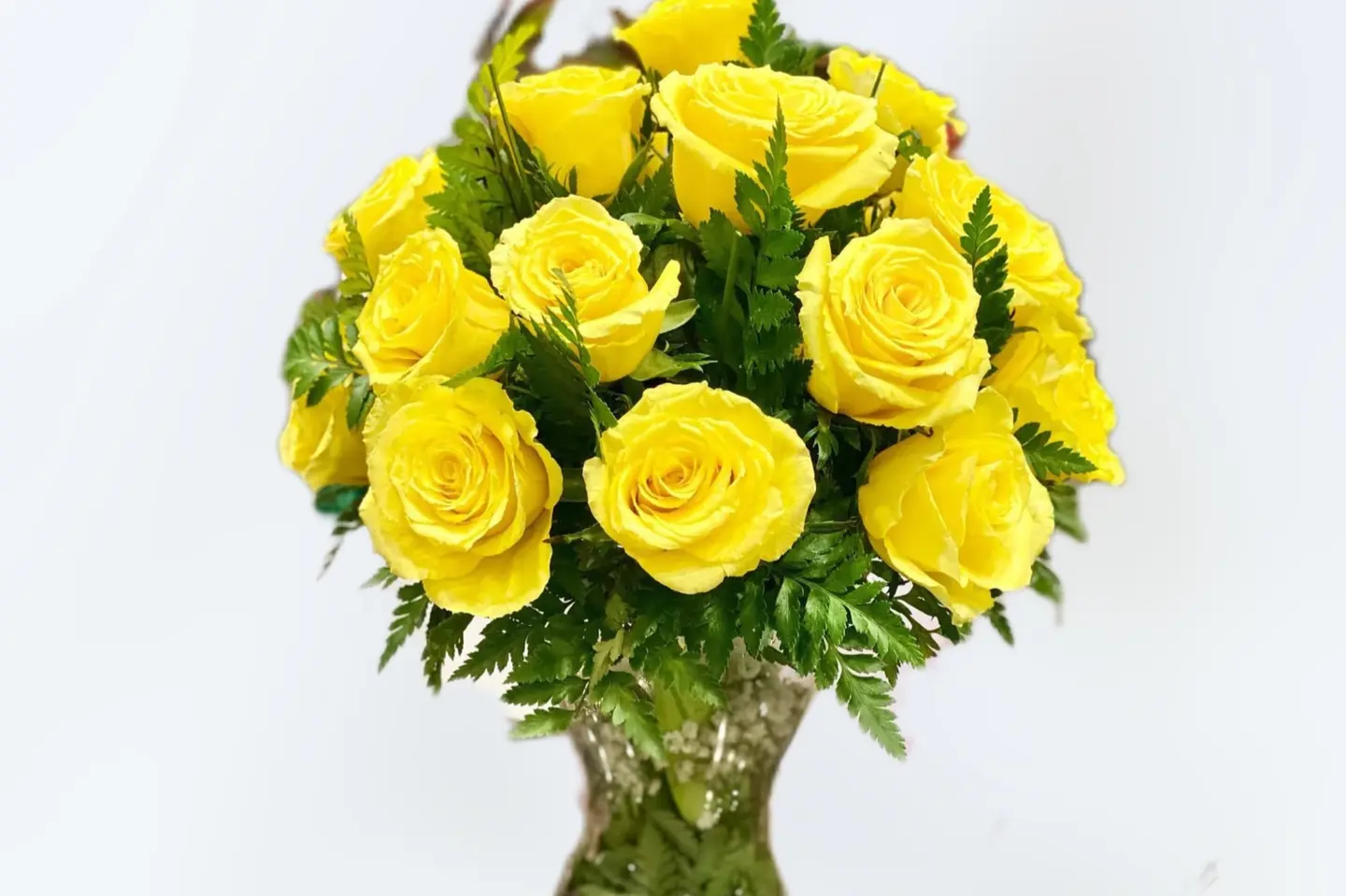 ف ١٨ فازة ورد - ‏جوري وردي ٢٥ حبة