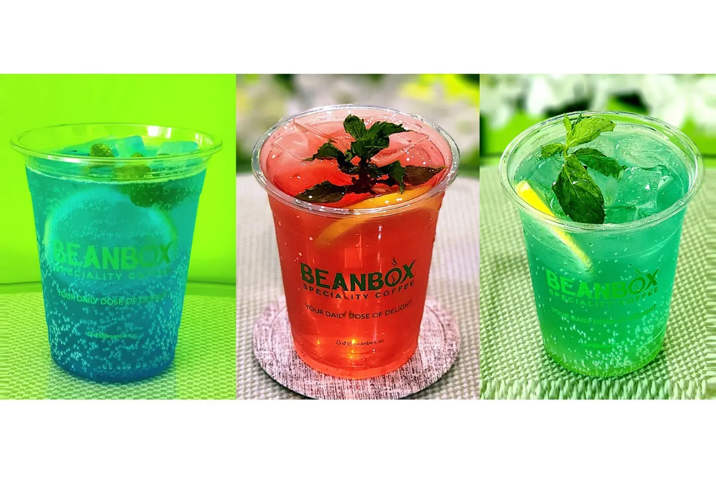 موخيتو - مشروبات الفراولة مع سفن أب