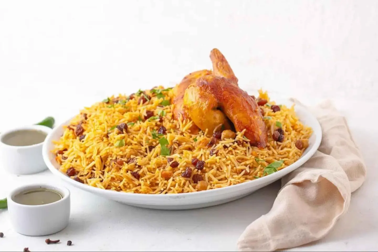 Grilled Chicken With Rice - Half A Chicken