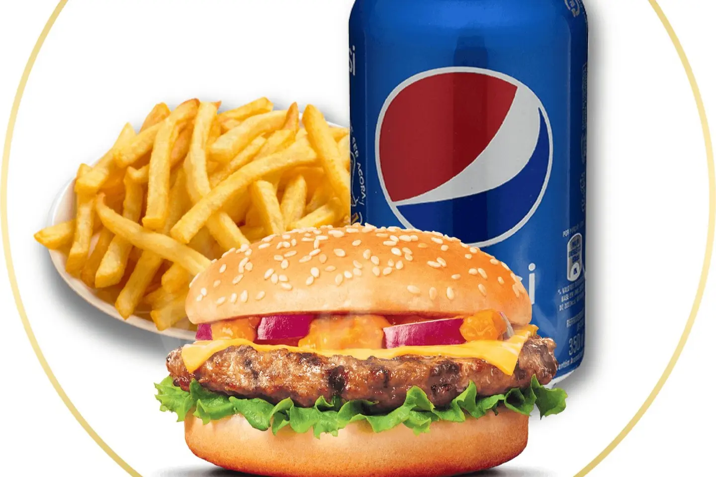 وجبة برجر لحم - ‏لحم دبل