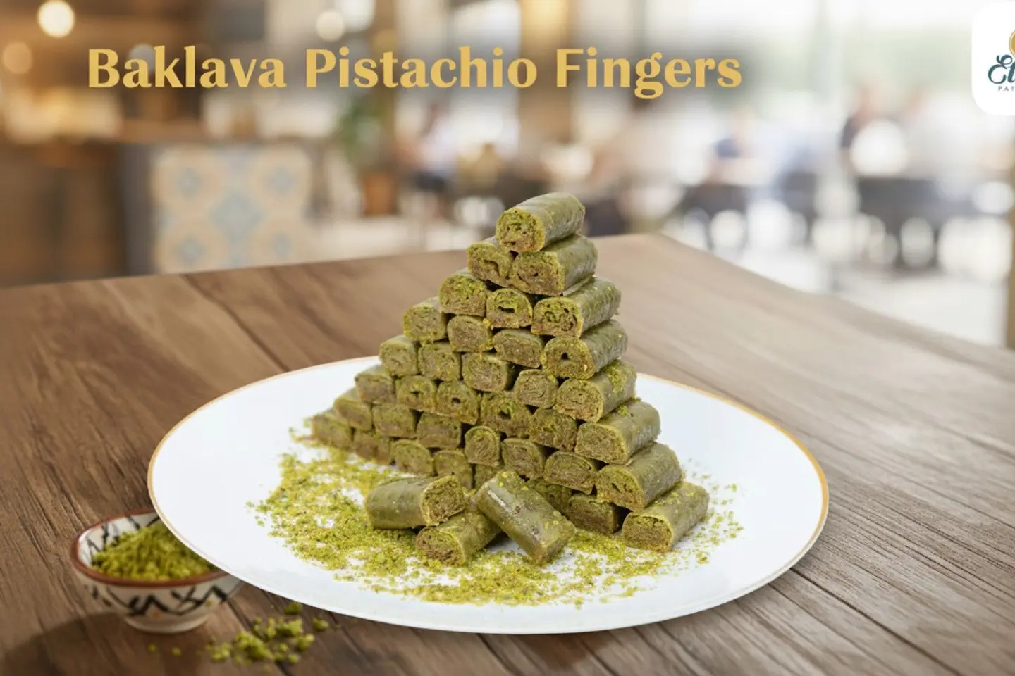 Baklava Pistachio Fingers 1/4 K - 1/4 Kg