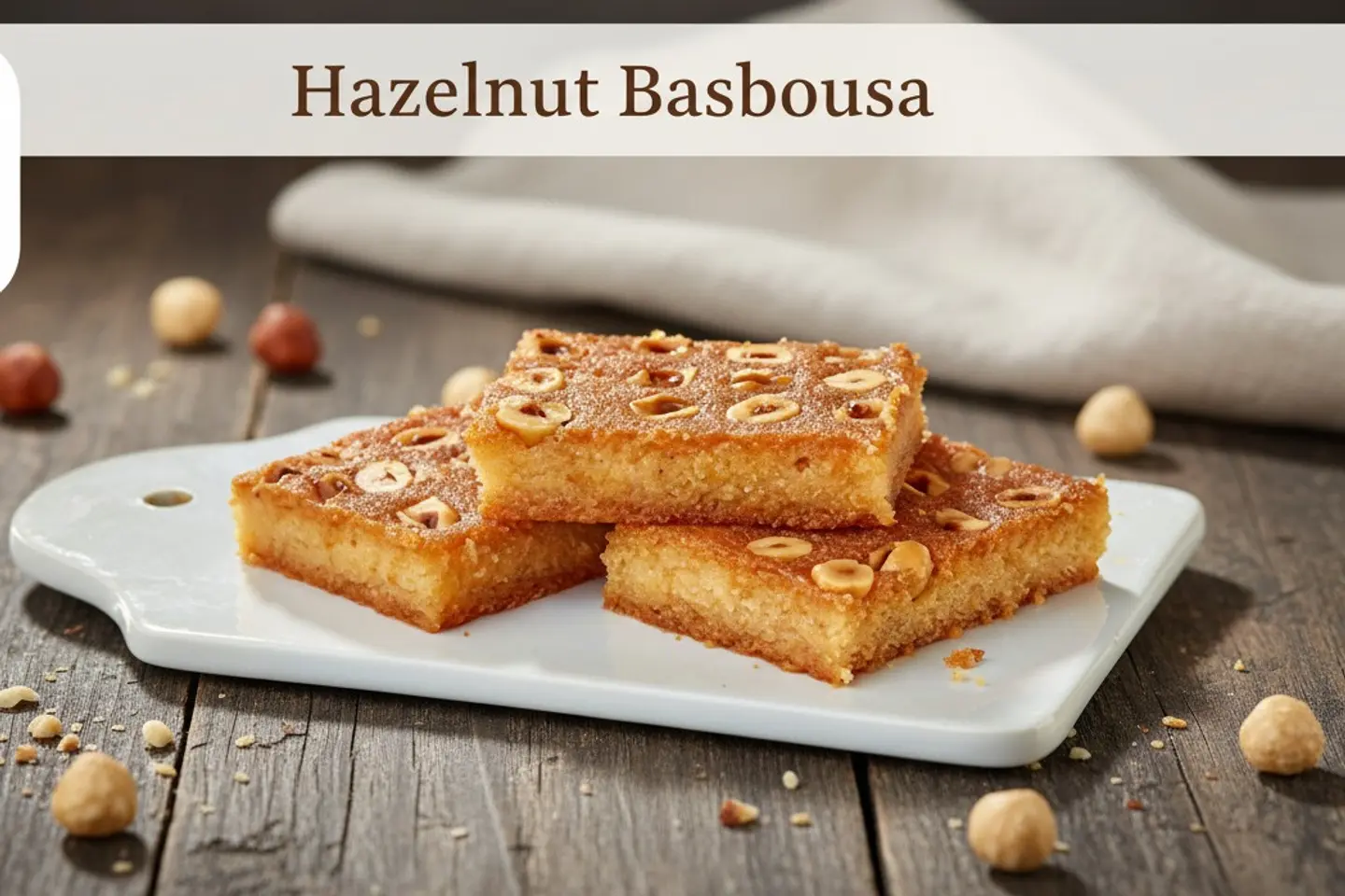 Hazelnut Basbousa 1/4 Kg - 1/4 Kg