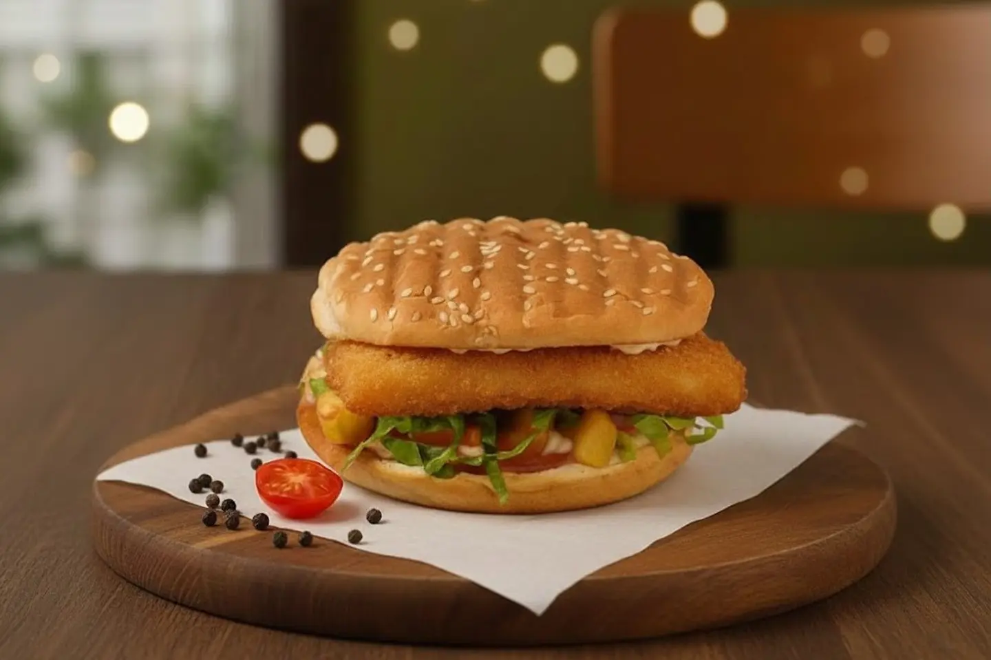 Fish Hamburger - Khubz Eadi