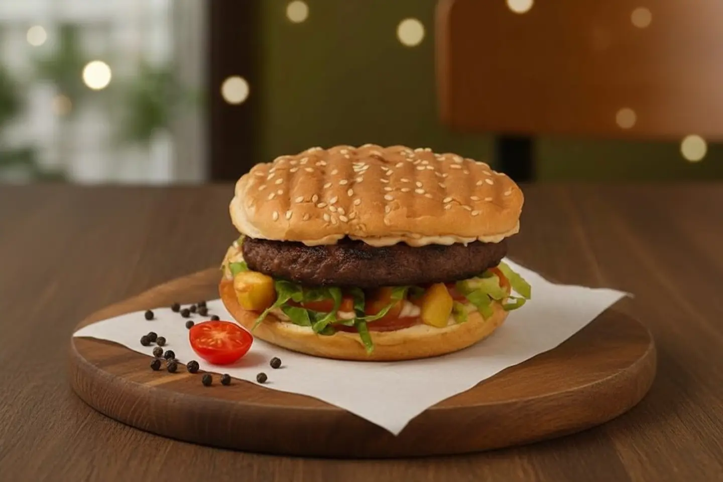 Chicken And Meat Hamburger - Khubz Eadi