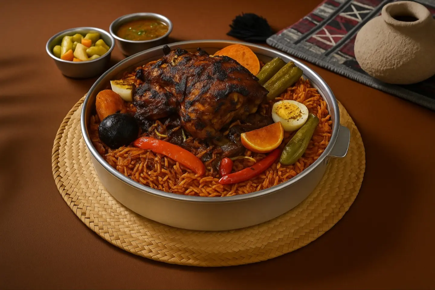 كبسة البيت - دجاجة كاملة