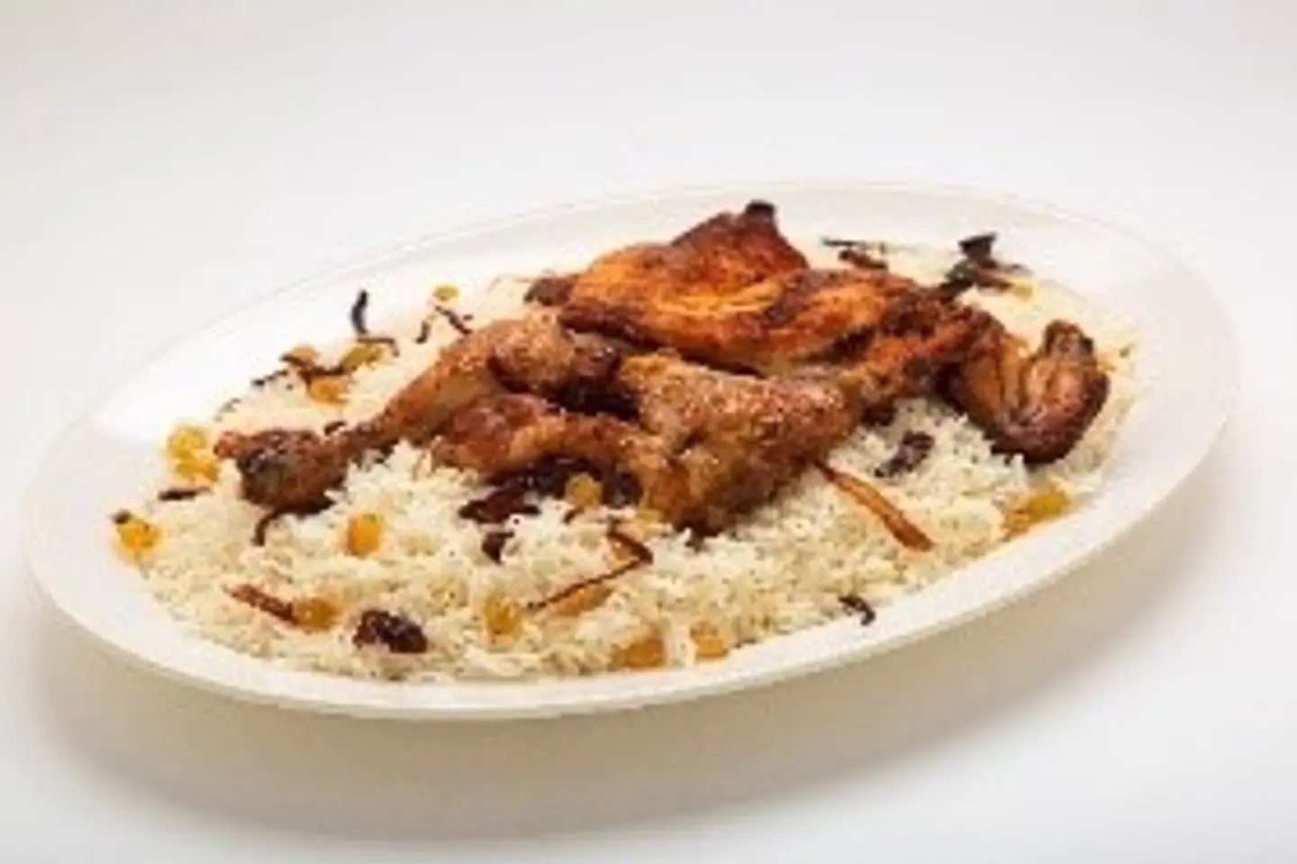 Half Madhbi Chicken - With Rice