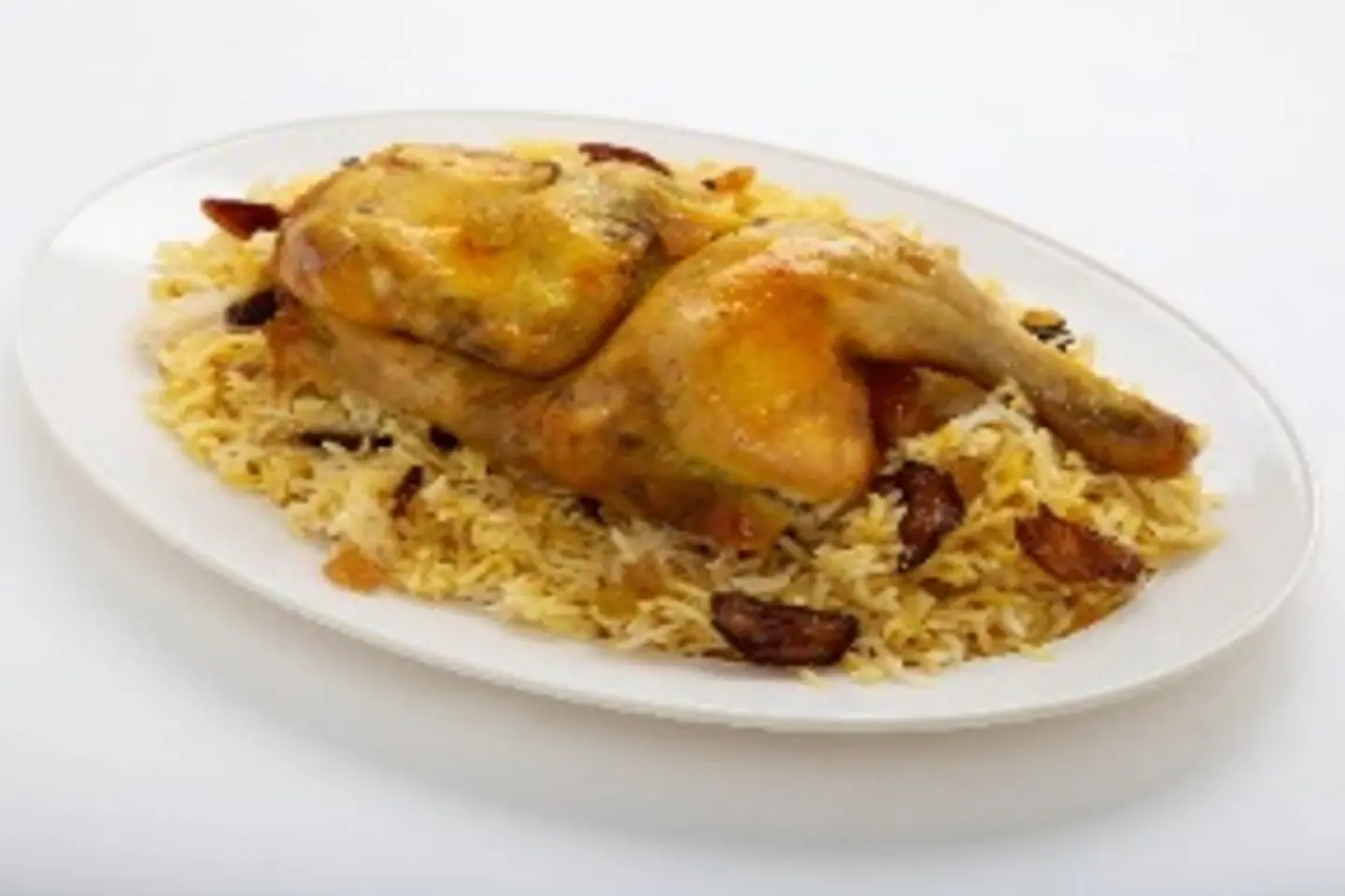 Half A Piece Of Mandi Chicken - With Rice