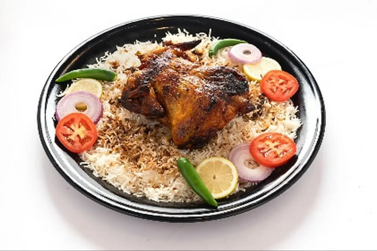 One Piece Of Grilled Chicken - With Rice