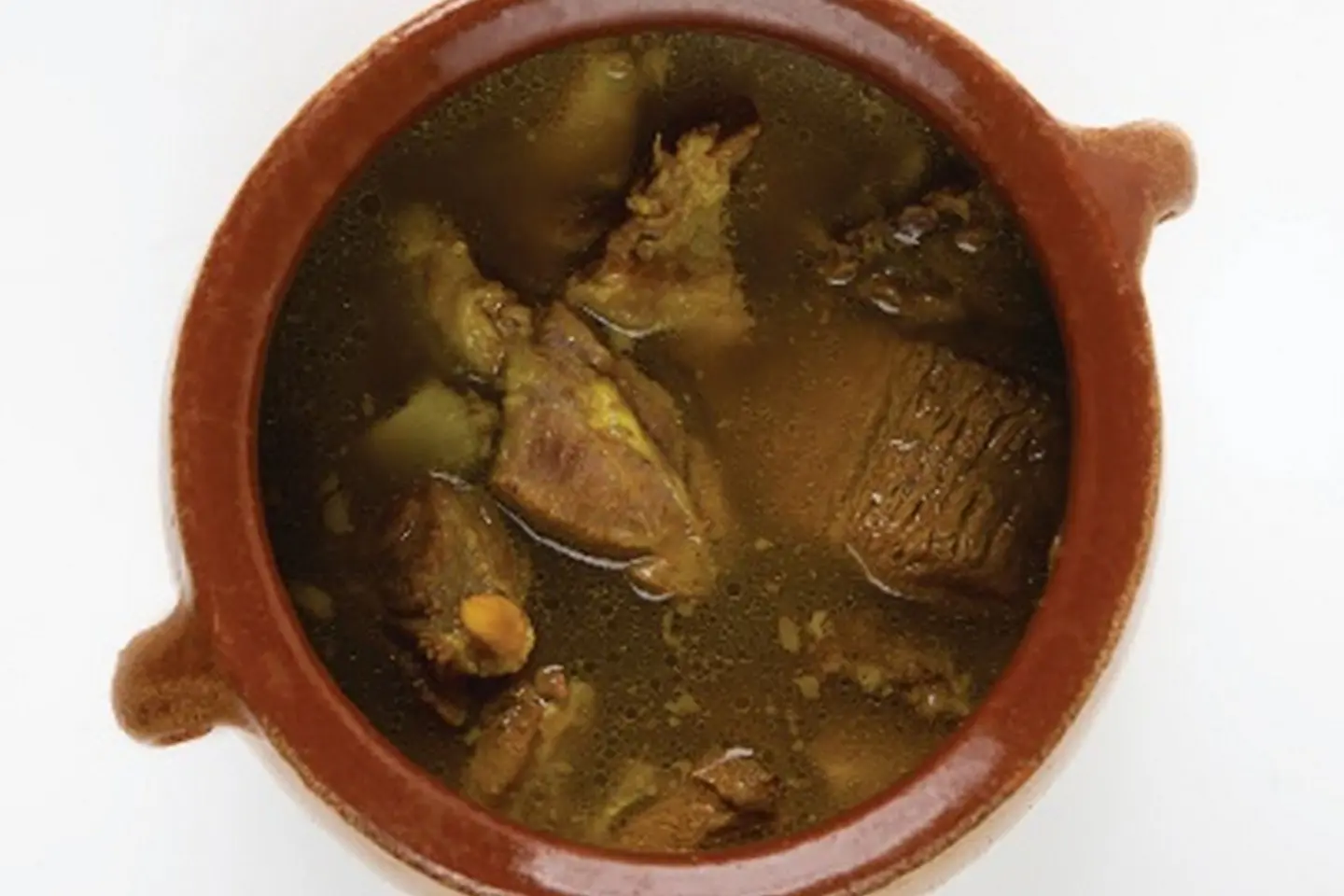 برمة لحم - مع الأرز