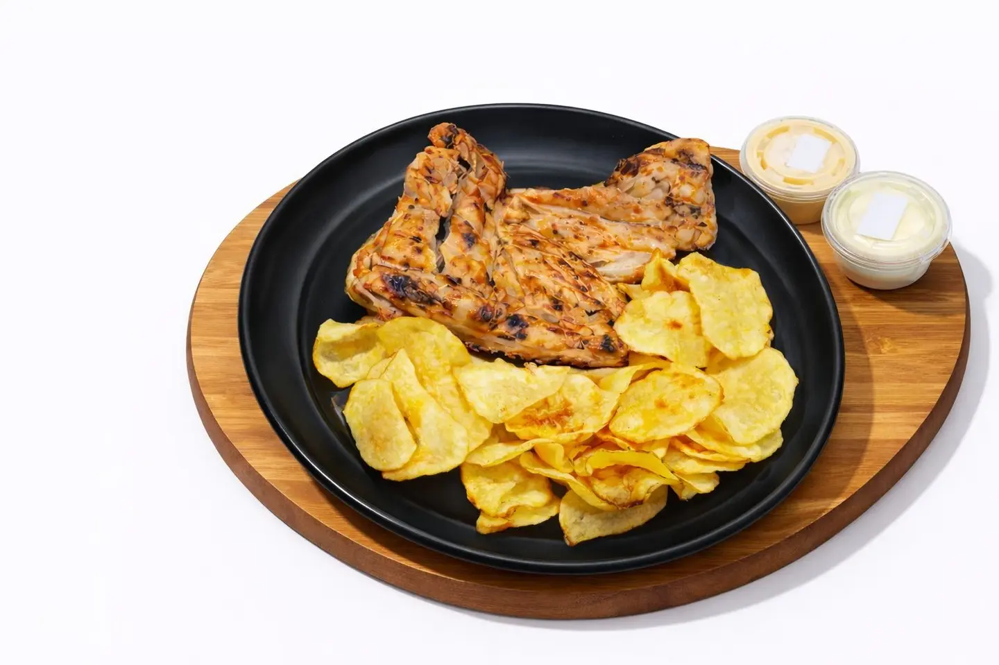 Chicken With Potato Chips - Chicken Shwaya