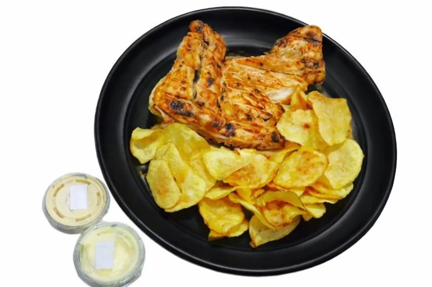 دجاج مع بطاطس شيبسي - دجاج شوايه