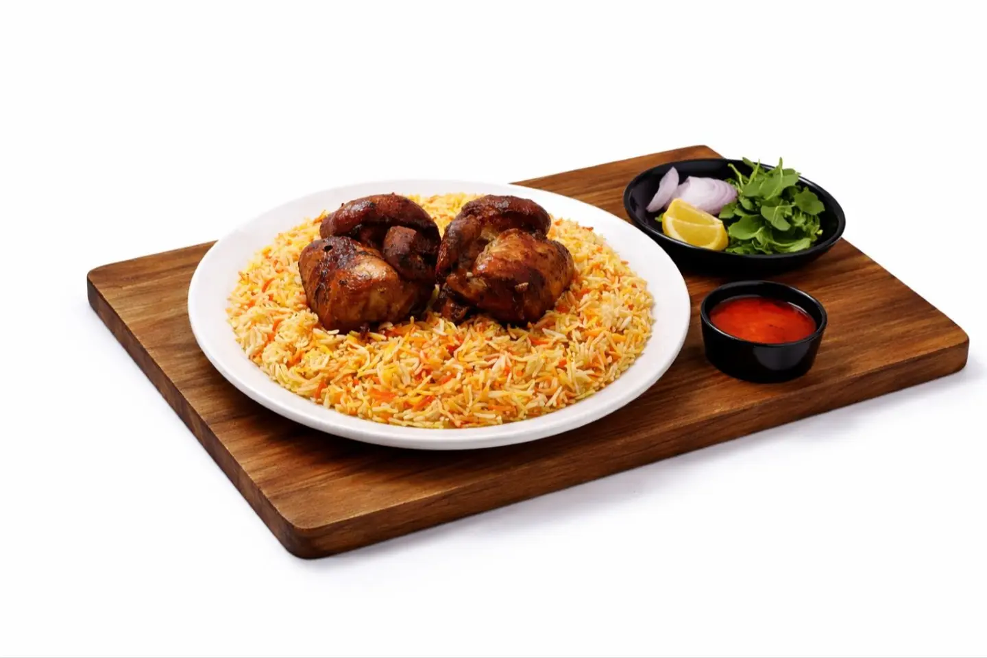 Grilled Chicken Biryani Rice - Half A Chicken