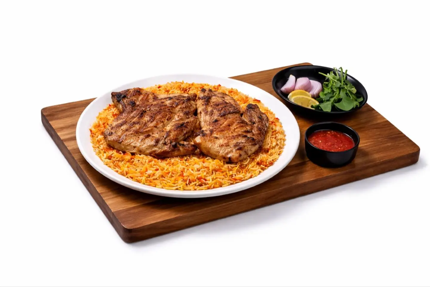 Charcoal Chicken Biryani Rice - Half A Chicken