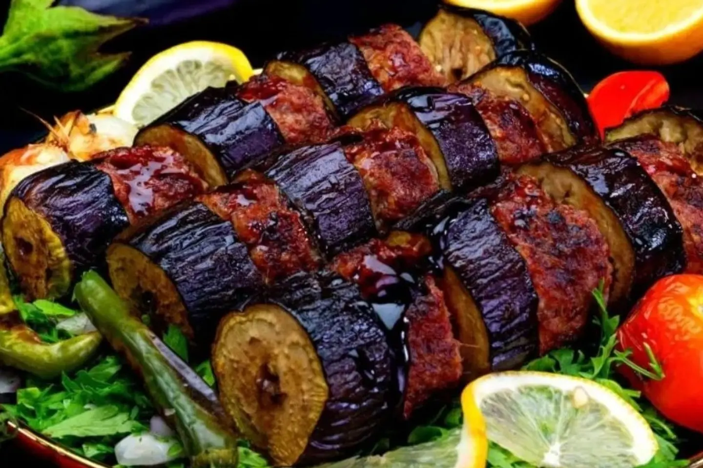 كباب باذنجان - نصف كيلو