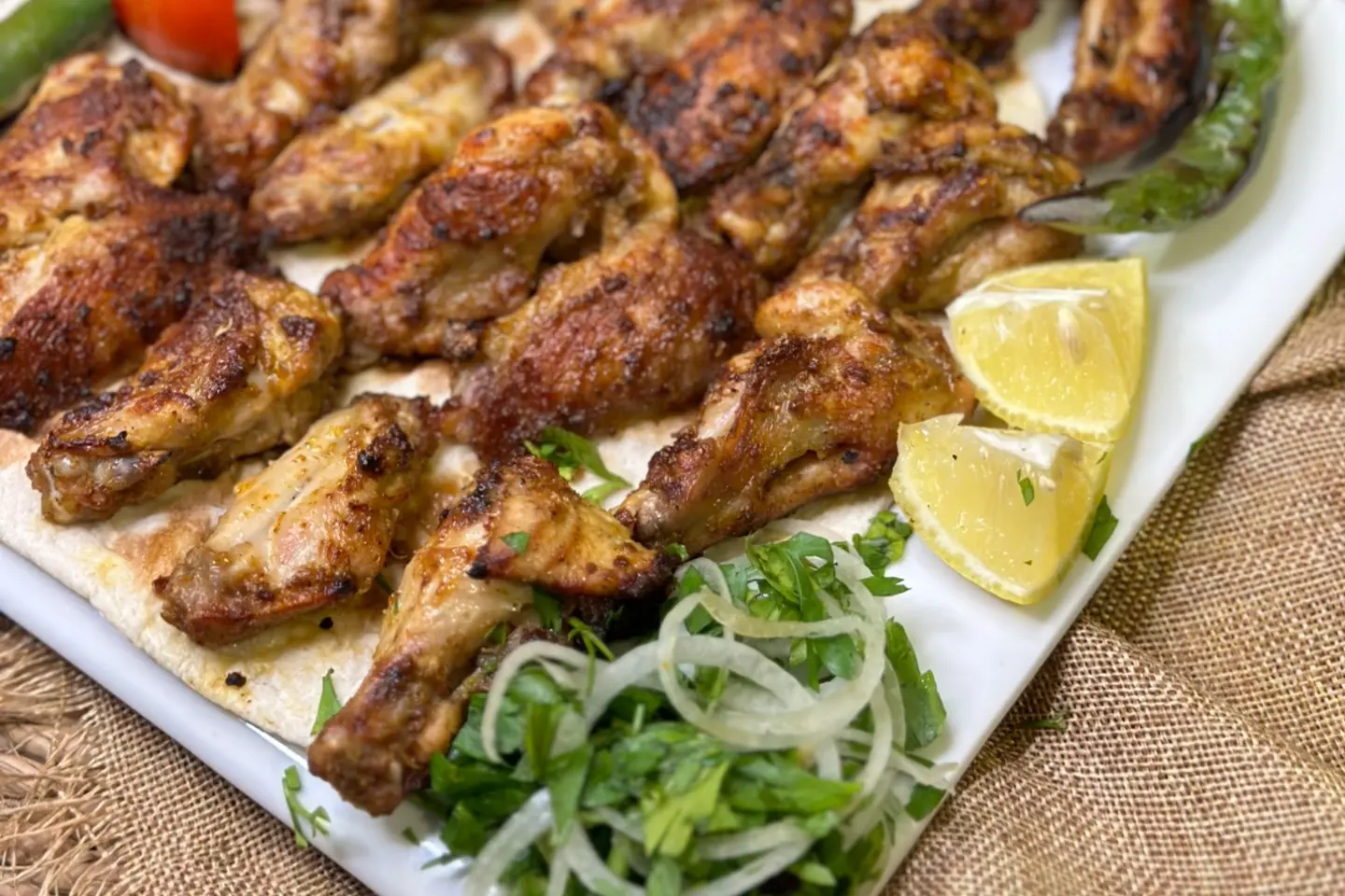 اجنحه دجاج - صحن