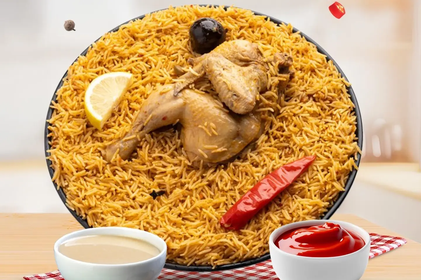 دجاج مضغوط - نص دجاجة مضغوط