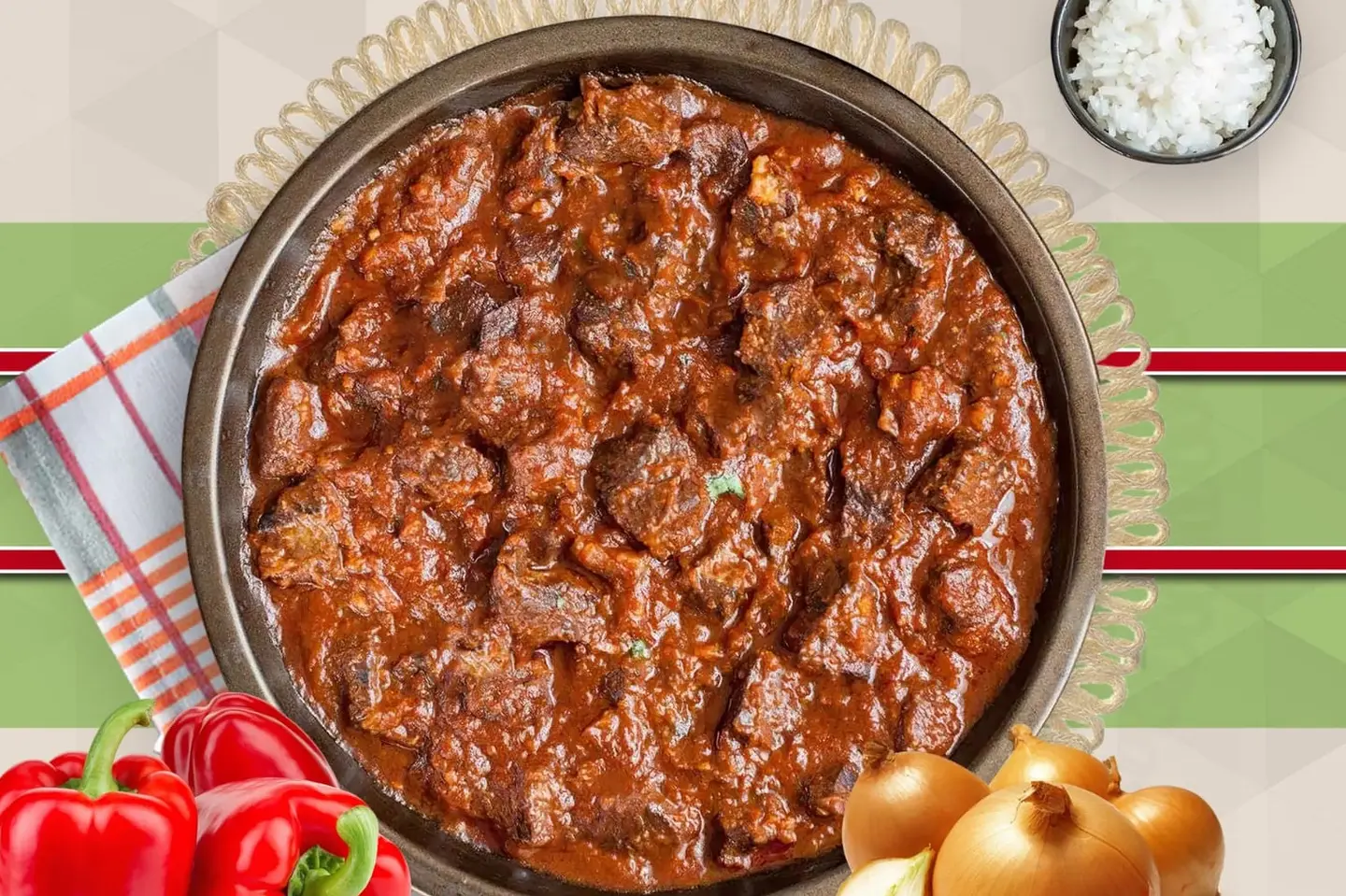 لحم  طازج مسالا - غير حار
