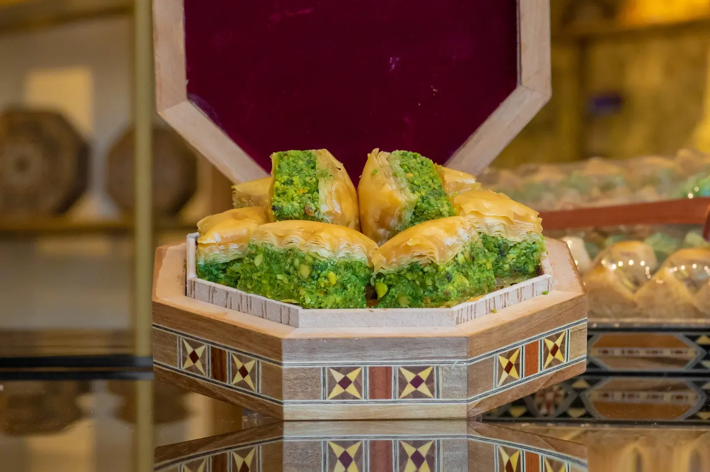 بقلاوة تركية مربعات فستق - 500 جرام