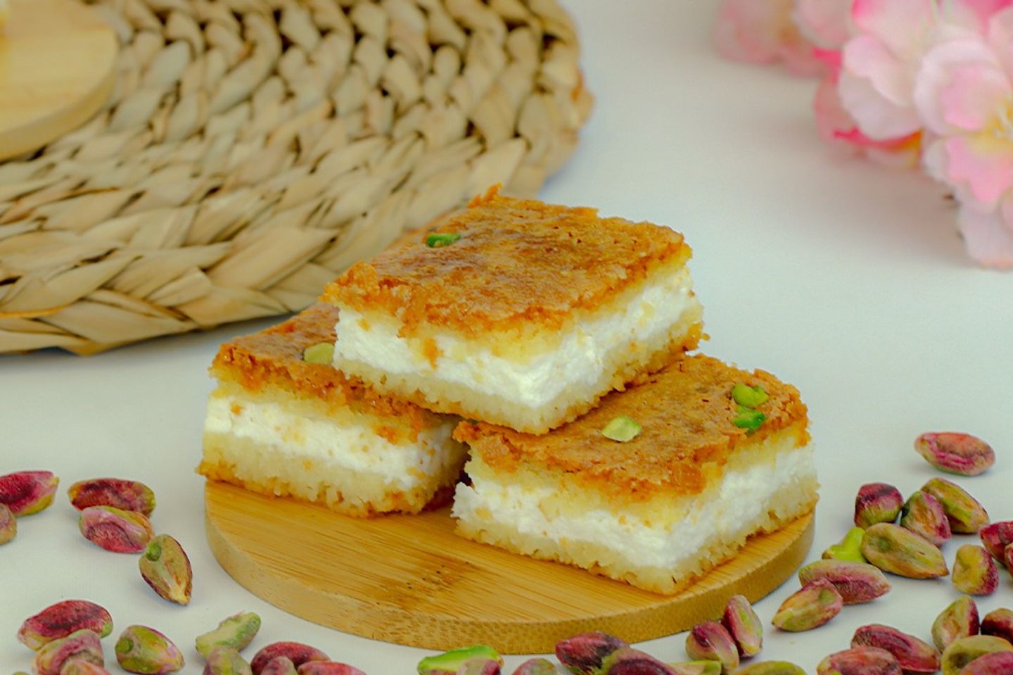 بسبوسة بالقشطة - 1/2 كيلو
