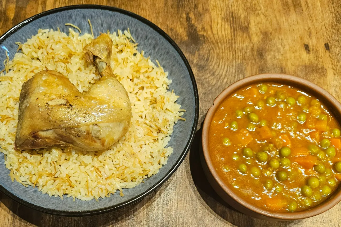 دجاج مع ايدام وارز بالشعيرية - ربع