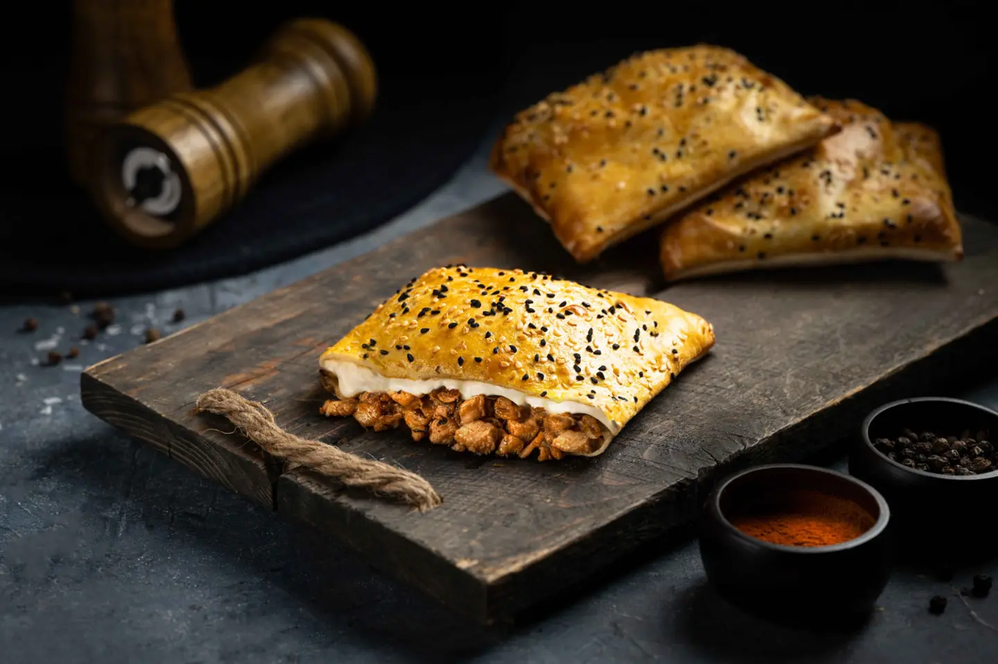 دجاج بالجبنة - بدون جبن