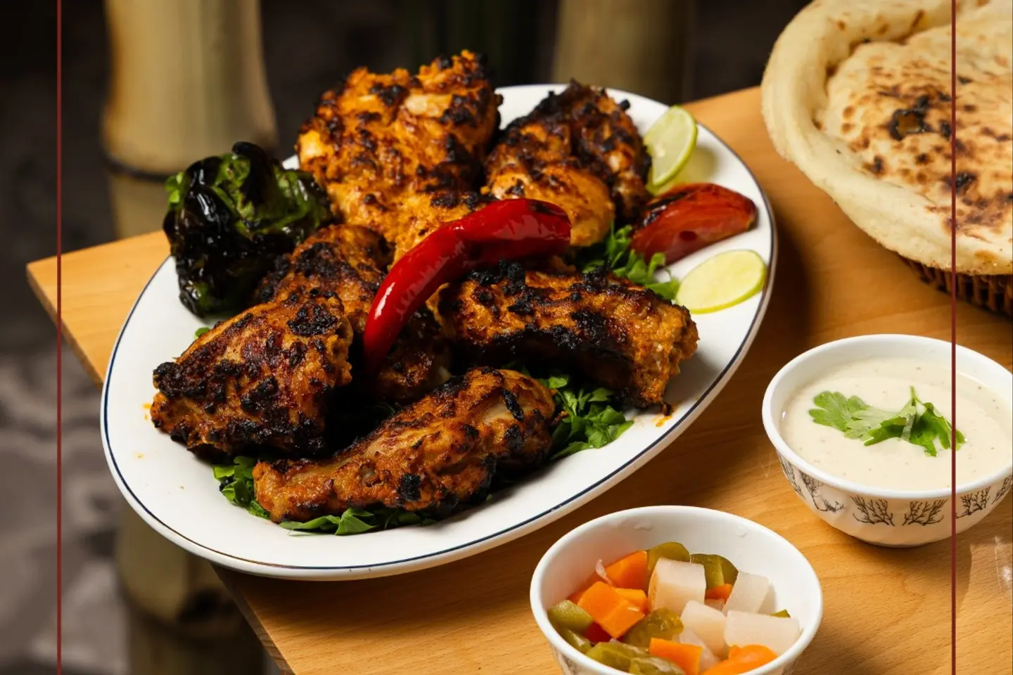 فراخ مشوي شيش - نص