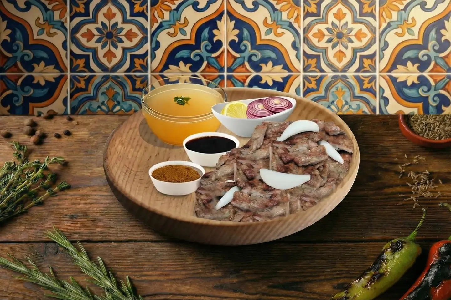 شيه لحم مع المرق نفر - شيه لحم مع المرق نفر