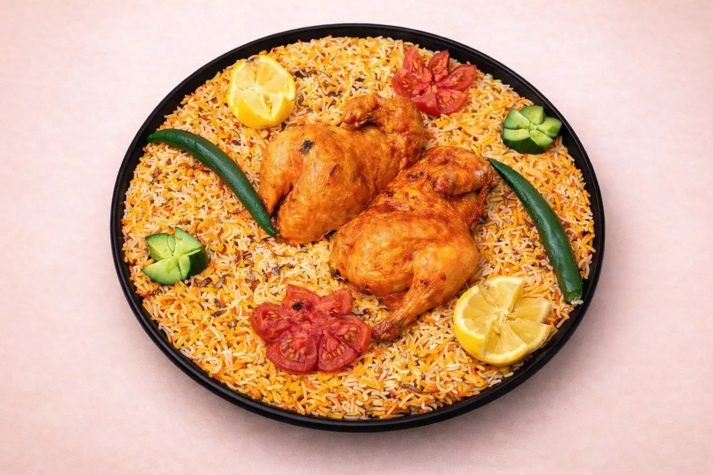 دجاج مندي - ربع حبة مندي سادة