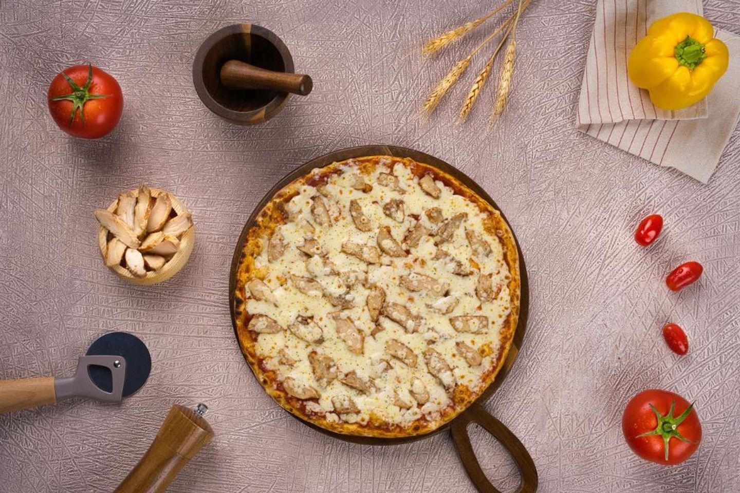 Chicken Pizza - White Dough