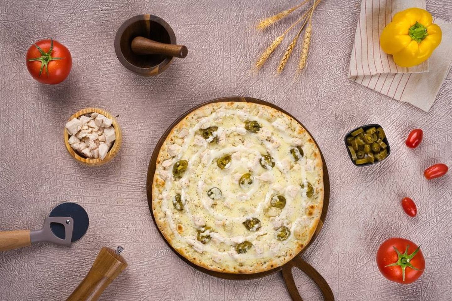 Ranch Pizza - White Dough