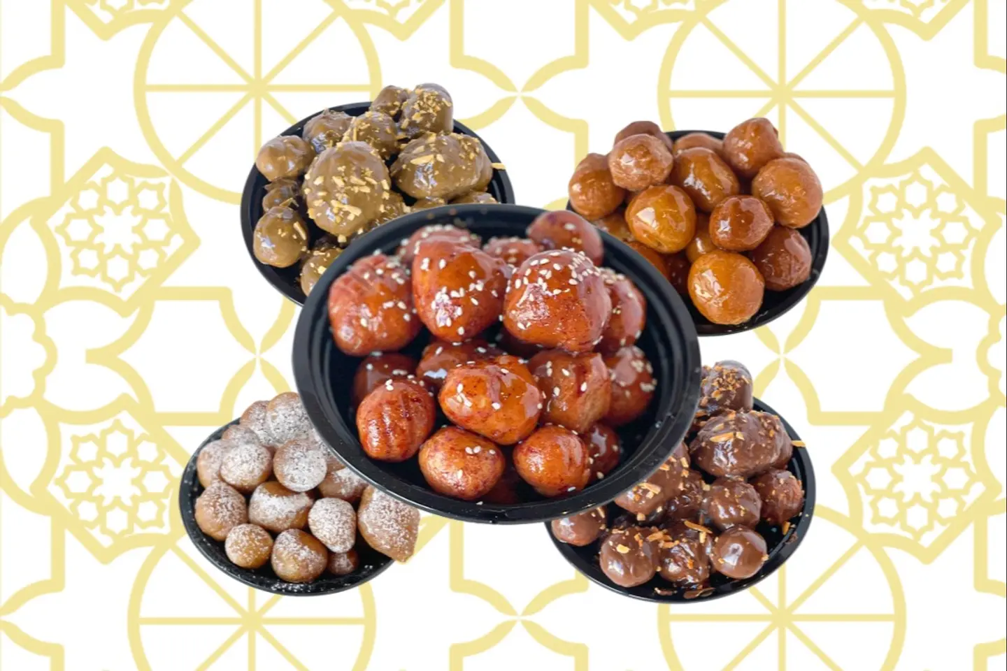 صحن لقيمات - سكر بودرة