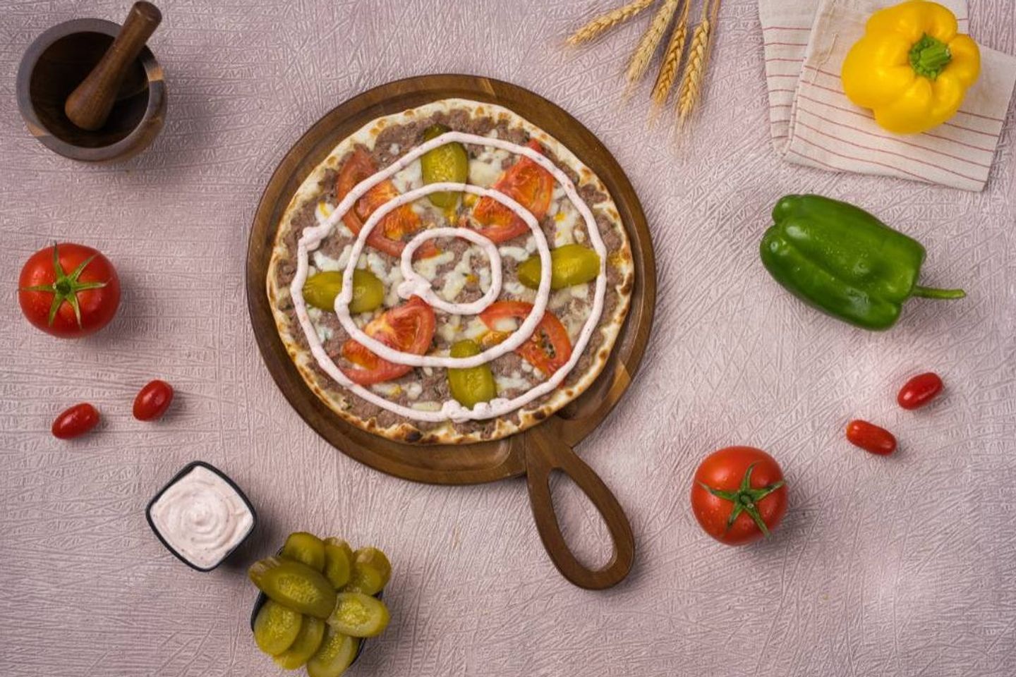 Kofta And Cheese Pie - White Dough