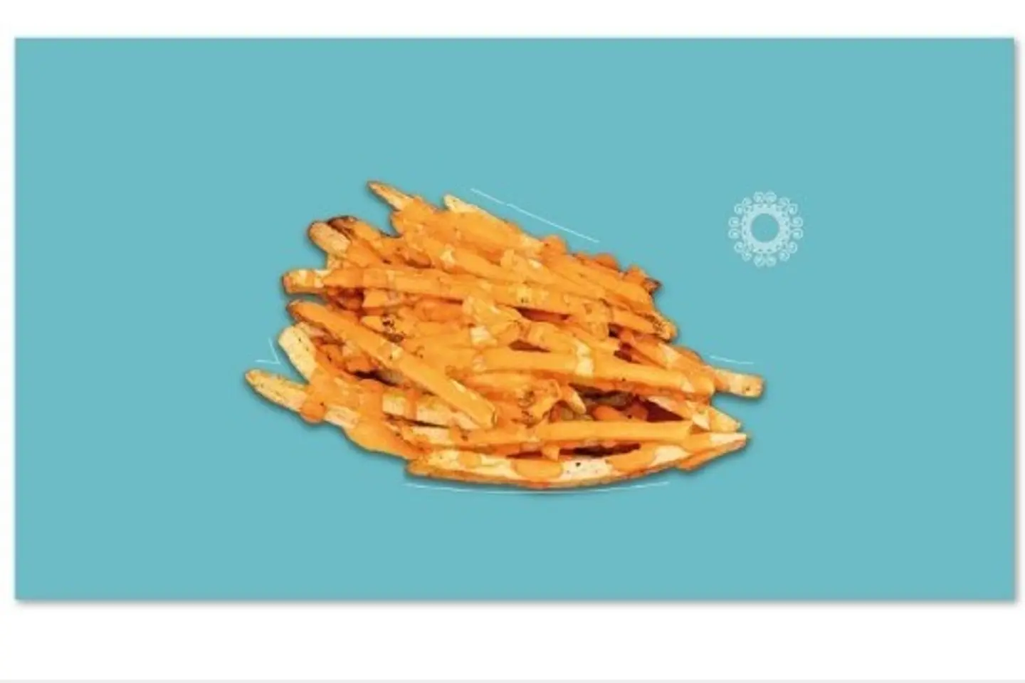Seasoned Fries With Cheese Sauce  - Small