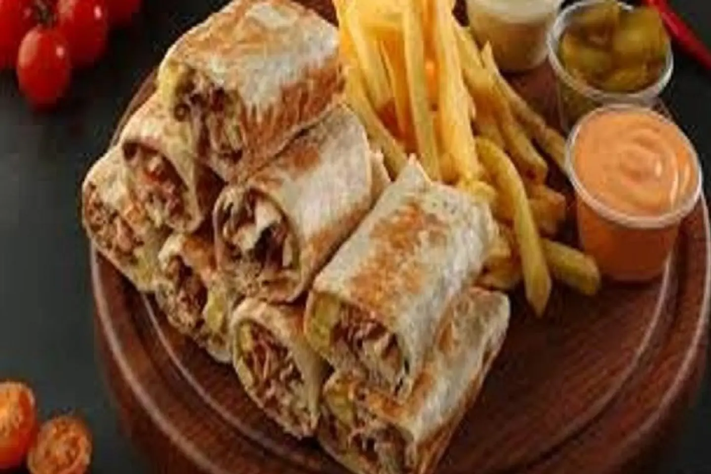 فطيرة شاورما - وسط