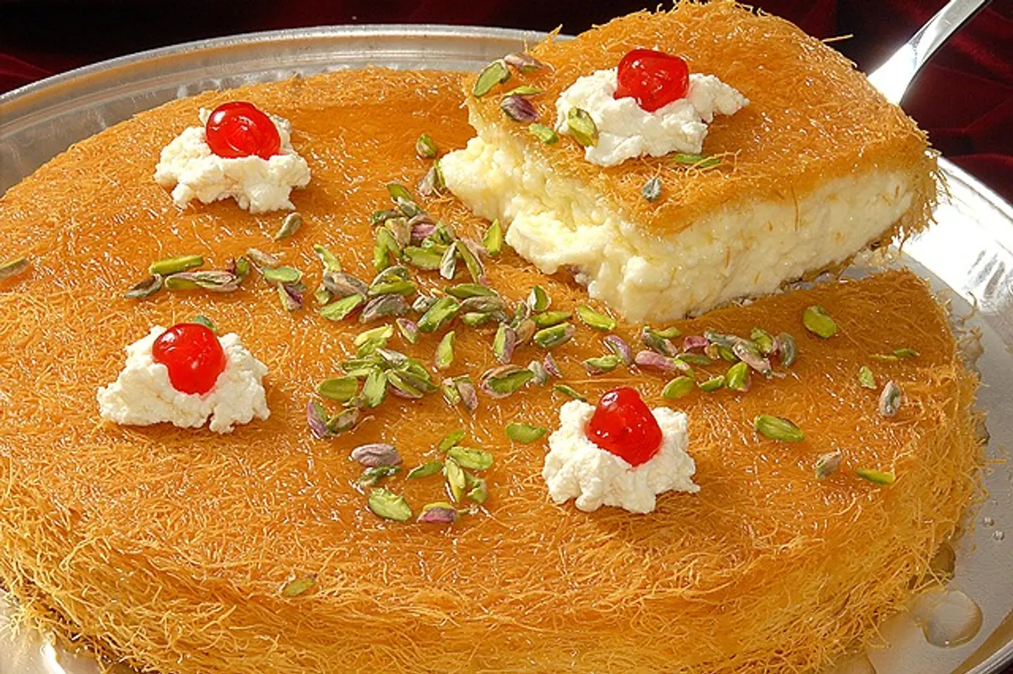 كنافة خشنة بالقشطة - حجم وسط