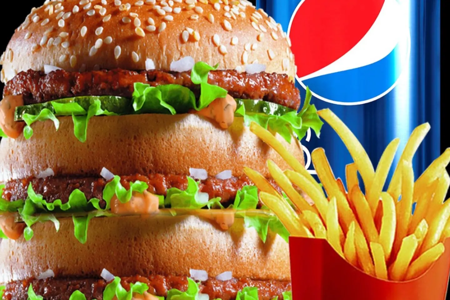 Fresh Grilled Triple Hashi Burger - Sandwich