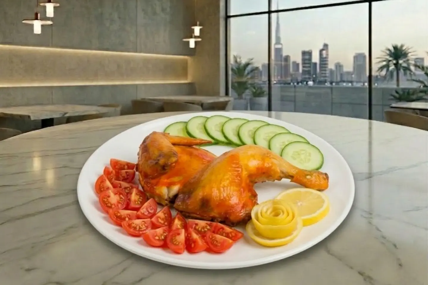 دجاج مندي سادة - نص حبة دجاج