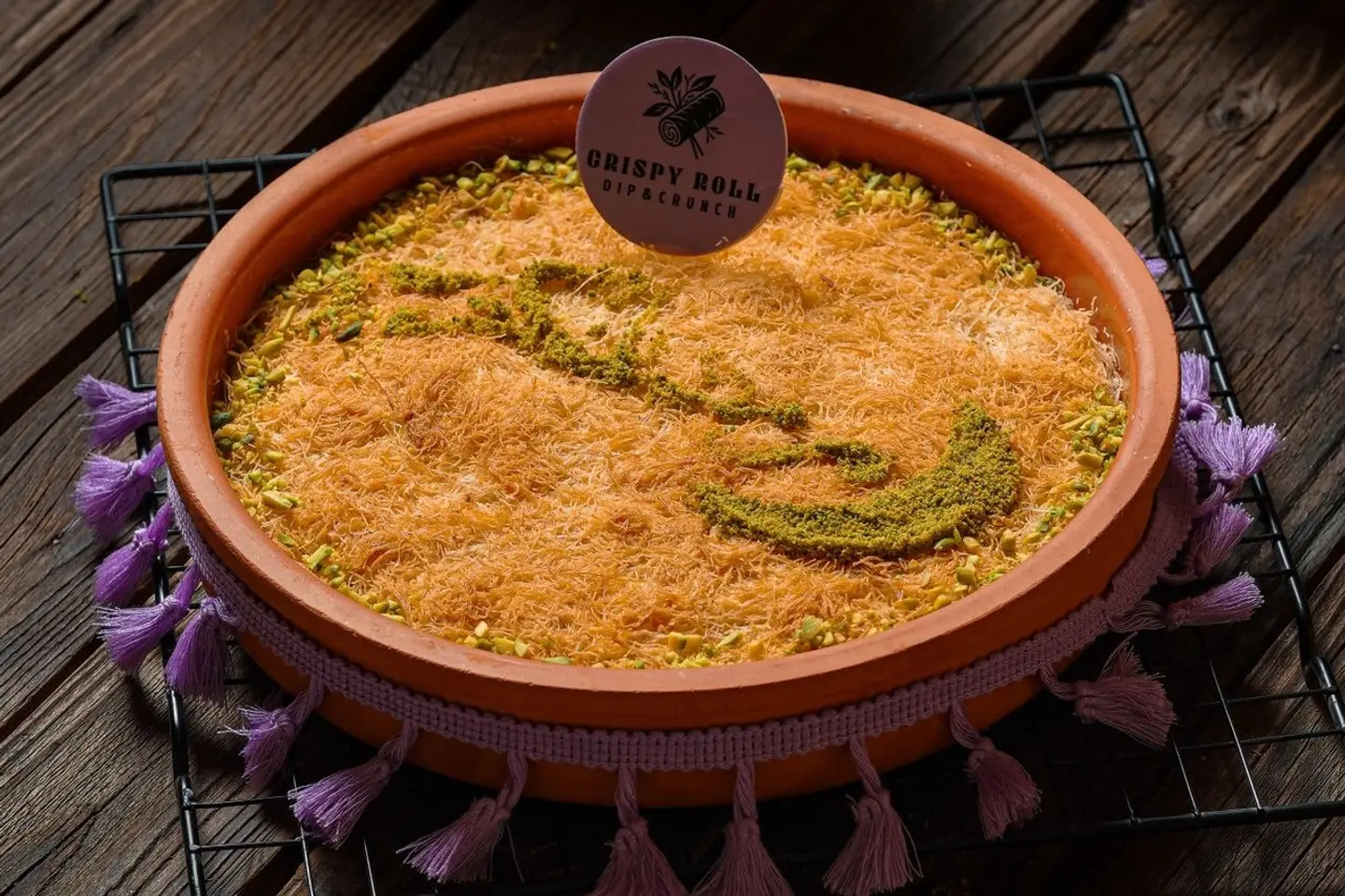 Kunafa With Cream And Cheese - Large
