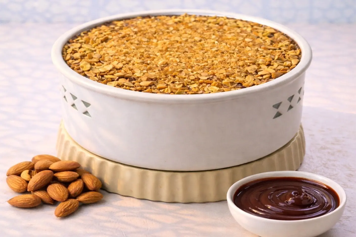 كيك الشوكولاتة المقرمش بالنوتيلا - كبير