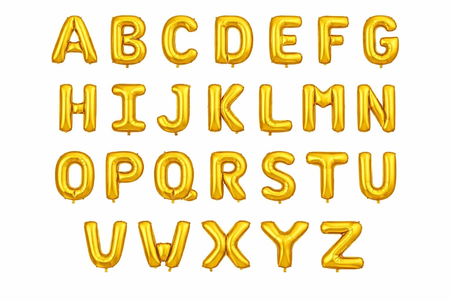 Shiny Gold Foil Letter Balloon - B