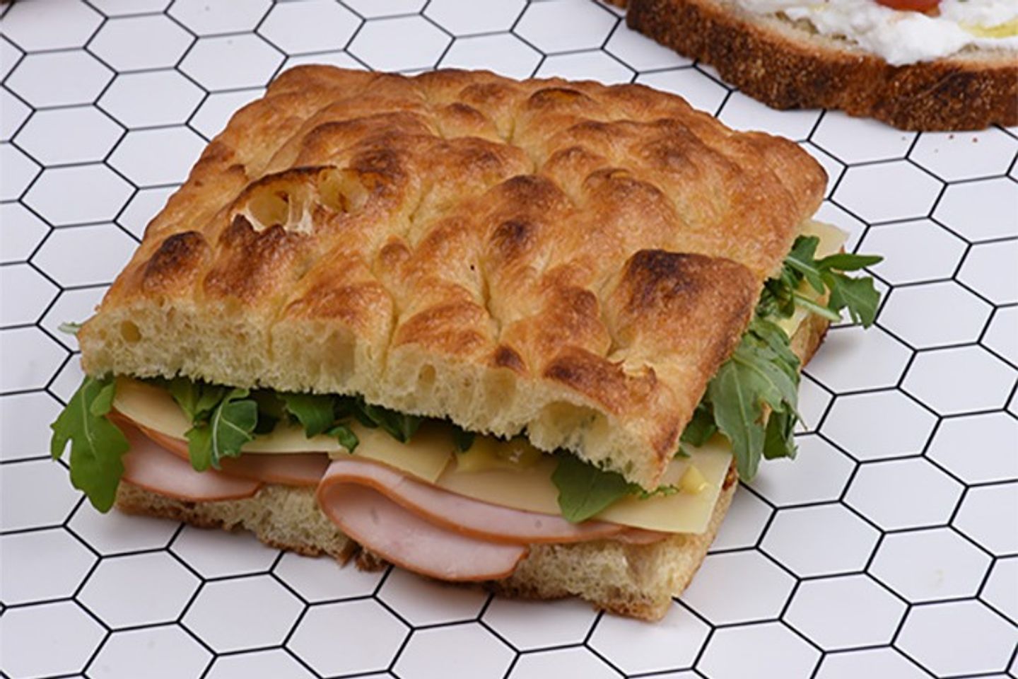 Focaccia Sandwich - Labneh