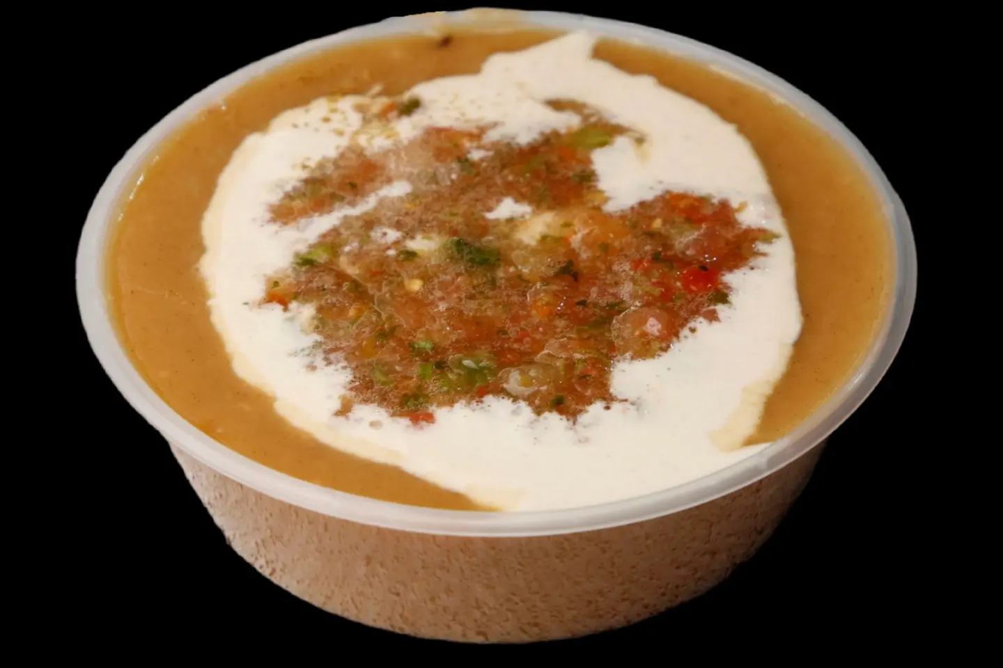 فول مع سلطة و طحينة و كمون - صغير