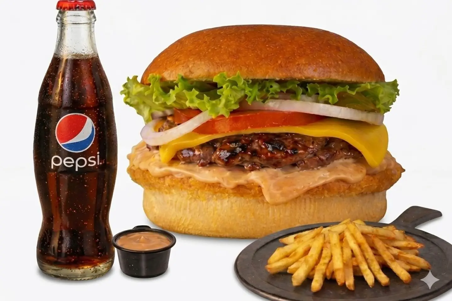 وجبة برجر مشوي - دجاج